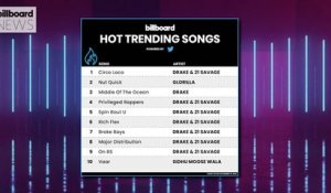 Drake and 21 Savage Continues to Top the Hot Trending Songs Chart With 'Circo Loco' | Billboard News