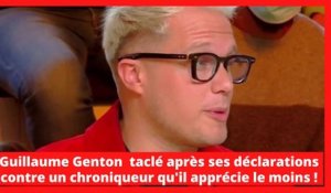 Guillaume Genton  taclé après ses déclarations contre un chroniqueur qu'il apprécie le moins