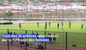 Mondial: des femmes arbitres s'entraînent avant le coup d'envoi