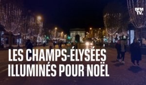 Coup d'envoi des illuminations de Noël sur les Champs-Élysées, entre féérie et sobriété