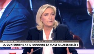 Marine Le Pen : «La France Insoumise devrait exclure Adrien Quatennens du groupe»