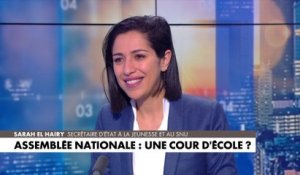 Sarah El Haïry : «À l’Assemblée nationale, on a un devoir d’exemplarité. (…) On se comporte correctement. On parle correctement»