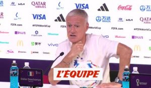 Deschamps : « On ne va pas mettre le coq plus haut qu'il n'est » - Foot - CM 2022 - Bleus