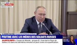 Vladimir Poutine: "Je ferai mon maximum pour rendre compte et mettre en œuvre les demandes des mères des soldats"