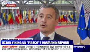 Gérald Darmanin: "Onze pays européens se sont engagés à reprendre les migrants qui étaient sur notre sol et qui venaient de l'Ocean Viking"