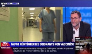Pour Mathias Wargon, les politiques qui veulent réintégrer les soignants non-vaccinés "se battent pour les complotistes et les antivax"
