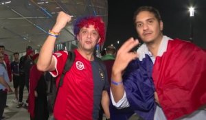 France - Les supporters des Bleus déçus par le match des "coiffeurs"