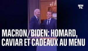Du homard, du caviar et des cadeaux: Emmanuel Macron et Joe Biden mettent les petits plats dans les grands pour leur rencontre