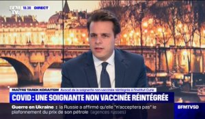 Soignante non-vaccinée contre le Covid réintégrée: "La cour d'appel de Paris a considéré qu'il n'y avait pas lieu à arrêter cette réintégration et ce paiement des salaires", affirme son avocat