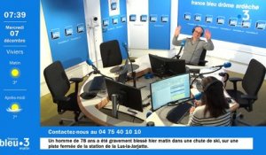 07/12/2022 - Le 6/9 de France Bleu Drôme Ardèche en vidéo