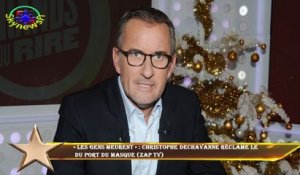 « Les gens meurent » : Christophe Dechavanne réclame le  du port du masque (ZAP TV)