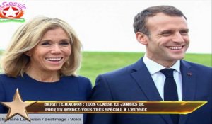 Brigitte Macron : 100% classe et jambes de  pour un rendez-vous très spécial à l'Elysée