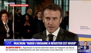 Emmanuel Macron veut aider les Ukrainiens "à résister pendant cet hiver"