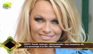 PHOTO Pamela Anderson méconnaissable : chez Jacquemus, elle  à un personnage d'un film culte françai