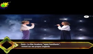 Zazie : La Star Academy "assez humiliante",  revient sur ses propos cinglants