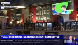 Bars, magasins de déguisement: les derniers préparatifs avant le match France-Maroc