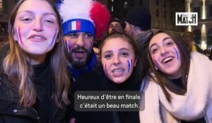 Les Français fêtent la qualification pour la finale de la Coupe du monde