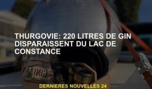 Thurgovia: 220 litres de gin disparaissent du lac Constance