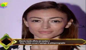 Blanche Gardin affiche son soutien à  Vivès, l'artiste accusé d'apologie de pédopornographie