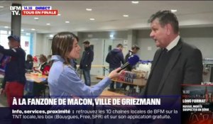 À Mâcon, la ville de naissance d'Antoine Griezmann, l'ambiance monte dans la fan zone