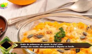 Gratin de potimarron au comté : le chef Julien  partage une recette ultra-gourmande à déguster en fa