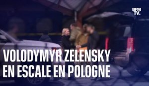 Les images de Volodymyr Zelensky en escale en Pologne avant son départ pour les États-Unis