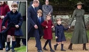 Le prince Louis brave le froid en short alors qu'il serre fermement la main de Kate pour la promenad