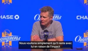 Warriors - Kerr : “Kuminga a été brillant”