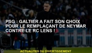 PSG: Galtier a fait son choix pour le remplacement de Neymar contre RC Lens!