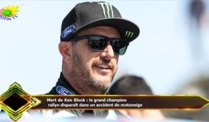 Mort de Ken Block : le grand champion  rallye disparaît dans un accident de motoneige