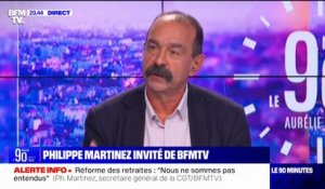 Retraites: Philippe Martinez (CGT) dénonce une "position dogmatique de la Première ministre et du président de la République"