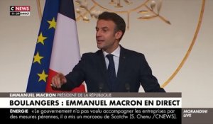 Voeux aux boulangers - Emmanuel Macron s’interrompt alors qu'une jeune femme se sent mal: "Vous êtes en train de lutter" - Regardez