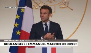Emmanuel Macron aux boulangers : «On va tout faire pour que la hausse de l'énergie soit raisonnable»