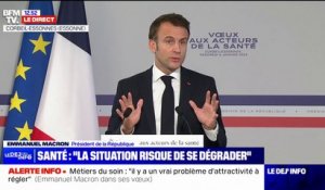 Emmanuel Macron appelle à une réorganisation du travail à l'hôpital "d'ici à juin"