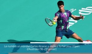 Open d'Australie - Alcaraz forfait !