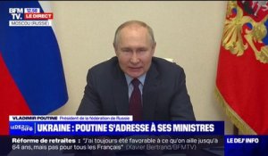 "Nous allons renforcer notre capacité de défense": Vladimir Poutine s'adresse à ses ministres