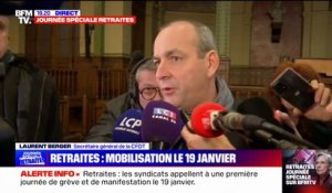Laurent Berger (CFDT): "La journée du 19 janvier est le démarrage d'une mobilisation pour que le gouvernement recule" sur la réforme des retraites