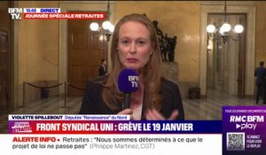 Violette Spillebout, députée "Renaissance" du Nord, sur la mobilisation du 19 janvier: "Non au blocage, oui à une expression libre des syndicats. C'est le droit en France"