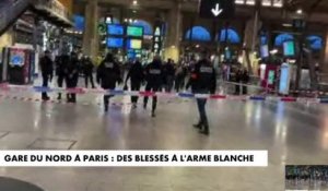 Gare du Nord à Paris : des blessés à l’arme blanche