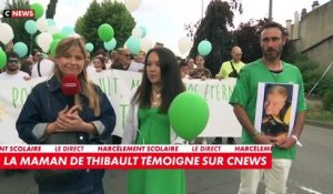 Marche blanche hier à Montbrison après le suicide de Thibault, 10 ans, qui s’est donné la mort au domicile familial, le 29 avril dernier, dans un contexte de harcèlement scolaire