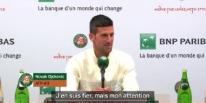 Roland-Garros - Djokovic : "Mon attention se porte déjà sur le prochain match"