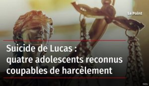Suicide de Lucas : quatre adolescents reconnus coupables de harcèlement