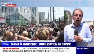Retraites: mobilisation en baisse à Marseille avec 50.000 personnes selon la CGT, 4000 selon les forces de l'ordre