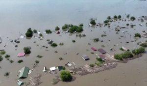Ukraine: les images aériennes de la région de Kherson totalement submergée par les eaux