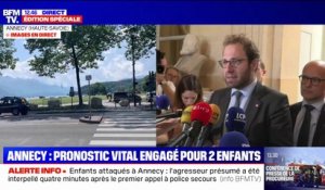 "C'est une attaque contre l'humanité qui a eu lieu ce matin": le député de Haute-Savoie Antoine Armand s'exprime après l'agression au couteau survenue à Annecy