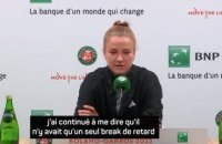 Roland-Garros - Muchova après sa victoire contre Sabalenka : "Au niveau émotions, ça a été les montagnes russes"