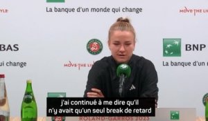 Roland-Garros - Muchova après sa victoire contre Sabalenka : "Au niveau émotions, ça a été les montagnes russes"