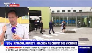 Attaque au couteau: Emmanuel et Brigitte Macron sont arrivés au CHU d'Annecy où se trouve l'adulte grièvement blessé