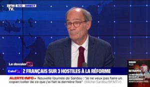Éric Woerth: "Toutes les autres solutions [pour garantir le système de retraites par répartition] seraient rejetées de la même manière par les Français"