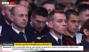 Les armées françaises bénéficieront d'un budget de 400 milliards d'euros sur la période 2024-2030, annonce le président Emmanuel Macron - Regardez